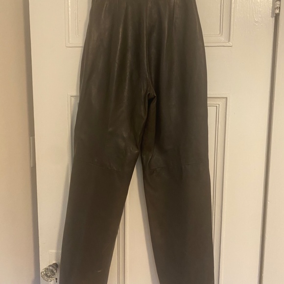 The Olde Hide House Vintage Women’s Straight Leg Leather Pants - Picture 2 of 5